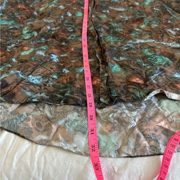 Colore Italia Patterned Silk Button Up size XL - Picture 8 of 9